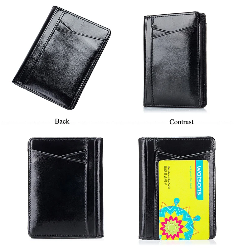 Бренд COMFORSKIN, премиум, натуральная кожа, воск, дизайнерский чехол для ID карты, унисекс, кредитные ультра тонкие держатели для карт
