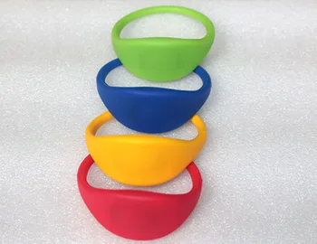 

100PCS/LOT 13.56mhz MF Classic 1K S50 NFC Wristband Bracelet IC Card For Swimming Pool Sauna Room