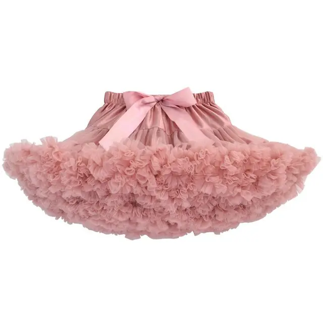 Baby Girls Tutu Pettiskirt Toddlers Kids Layered Ruffle Tulle Ballet Skirt Princess Petticoat Party Dancewear Mini Dress Up Chiffon Pregnant Dress Solid Colors 1-6 Years