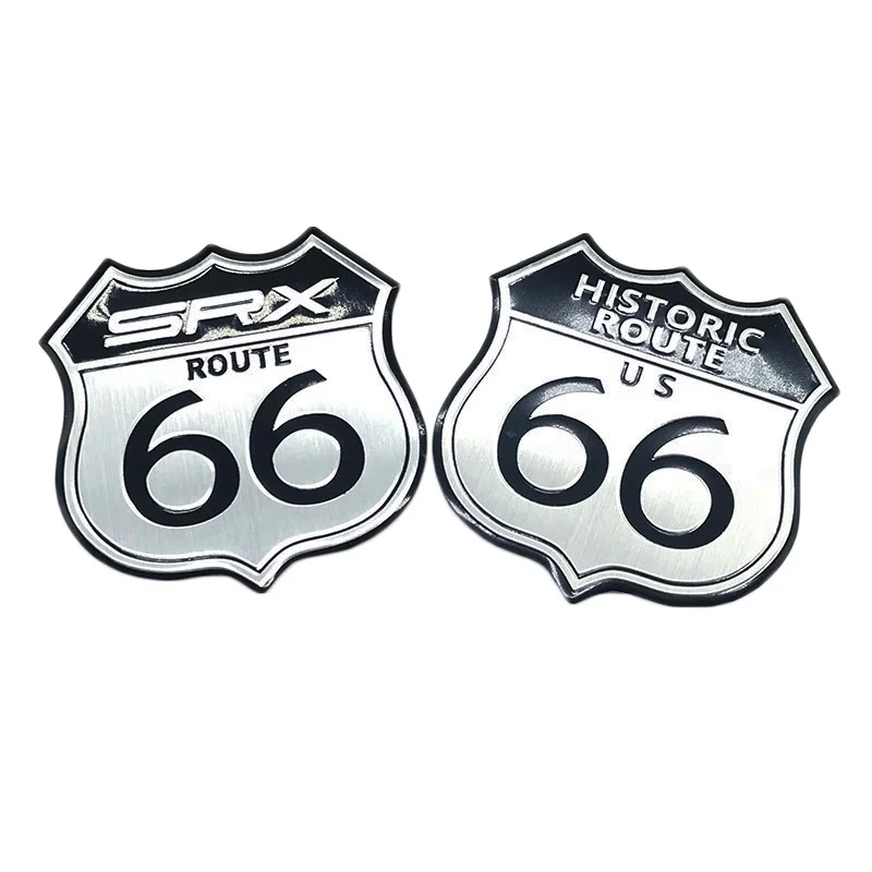 3D мотоцикл, старинный ROUTE 66 ROAD Embleem, значок SRX, наклейка, Классический дорожный аксессуар для Suzuki KTM Yamaha BMW Cadillac