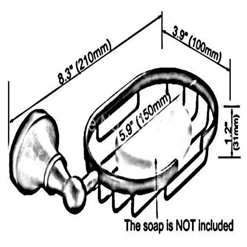 Аксессуары для ванной комнаты Винтаж Ретро; Античная латунь Настенный мыльница для ванной блюдо держатель aba080
