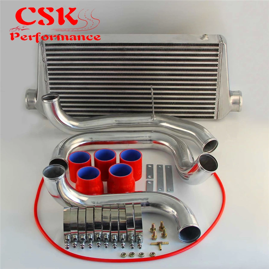 Upgrade FMIC Intercooler + Alloy Pipe Piping Kit Fits For Nissan