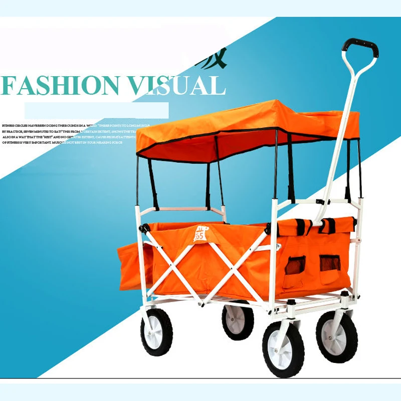 Mini Oxford home shopping cart, portable fold trolley trailer, double brake luggage cart Mini Oxford home shopping cart, portable fold trolley trailer, double brake luggage cart