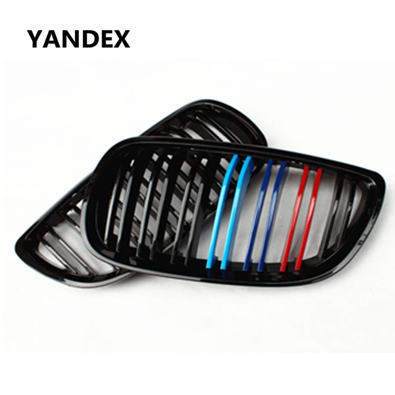 

Dual-slat M color front kidney racing grille for bmw 3 series e92 e93 e92 m3 pre-lci 2006 - 2009 2-door coupe cabriolet