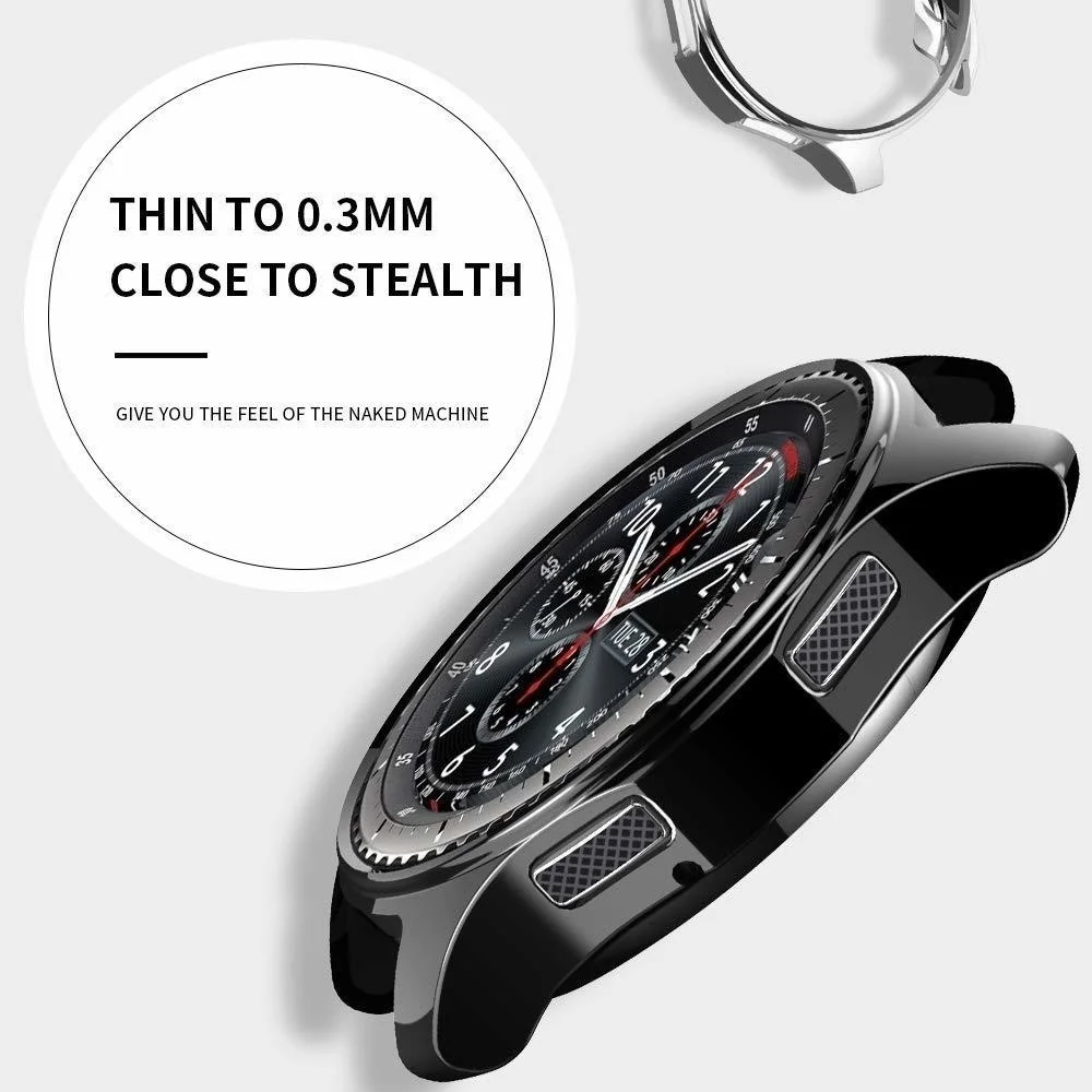 Gear S3 frontier для samsung Galaxy Watch, 46 мм, 42 м, ремешок, чехол, reloj, покрытие из мягкого ТПУ, все вокруг, защитный чехол, оболочка, рамка