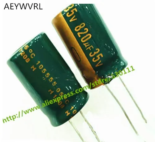 

20 pcs Electrolytic Capacitors 820uF 35V New Radial 35V820UF