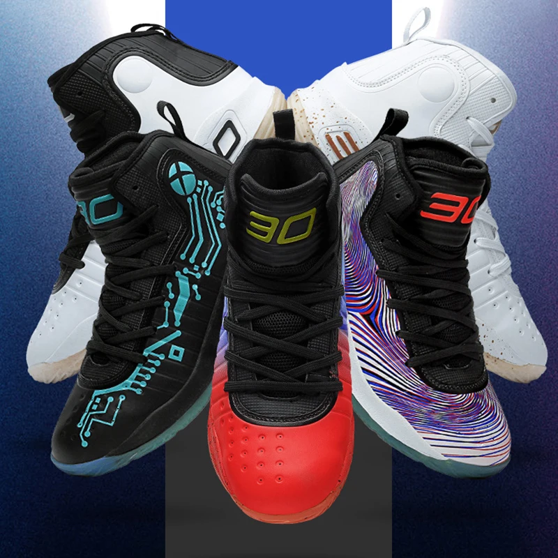 2018 hotsell تنفس حذاء كرة السلة الرجال كرة السلة رياضية الرجال Zapatillas دي Baloncesto في الهواء الطلق رجل size36-45