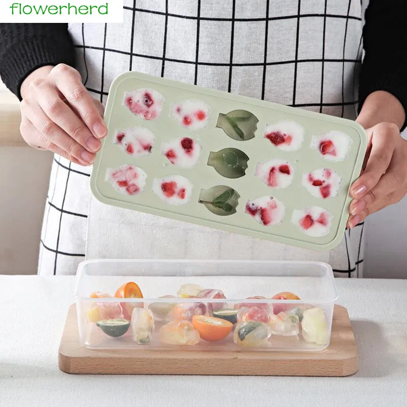 

Ice Cube Trays Easy-Release Silicone and Flexible 17-Ice Trays with Unique Removable Lid Ice Mold Maker Form