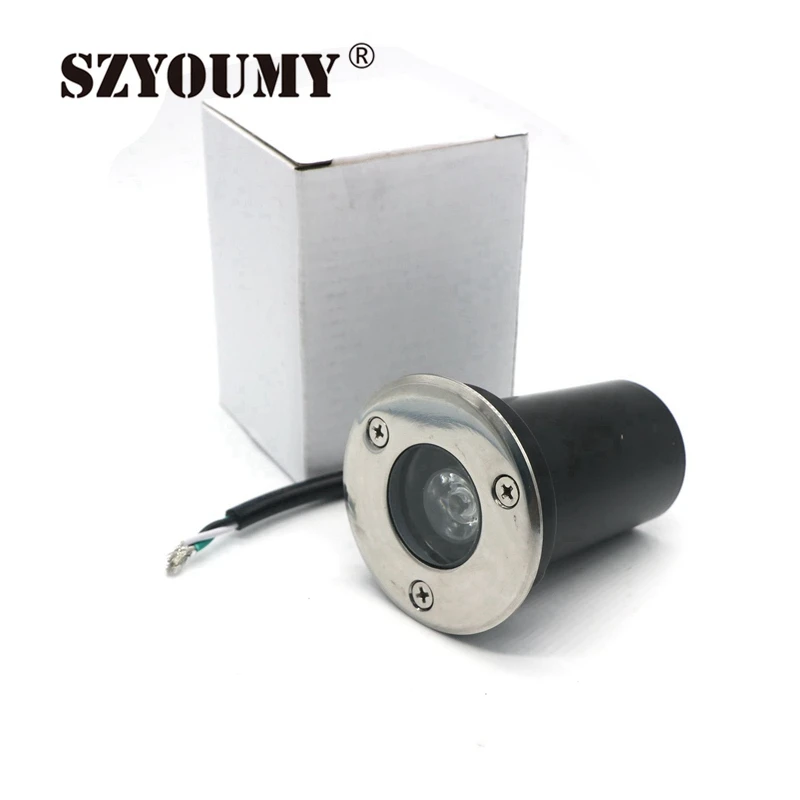 Conduziu a Luz Exterior da Paisagem da Lâmpada da Jarda do Caminho do Jardim à Terra Szyoumy Enterrada Subterrânea w 85-265 v – Dc12v à Terra 10 Pces Ip67 1