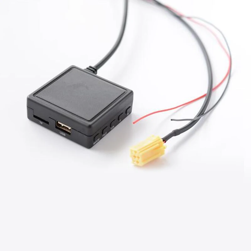 

Biurlink Bluetooth Music Adapter MINI ISO 6Pin Wireless Phone Call USB AUX Audio BOX for Smart 451 5351