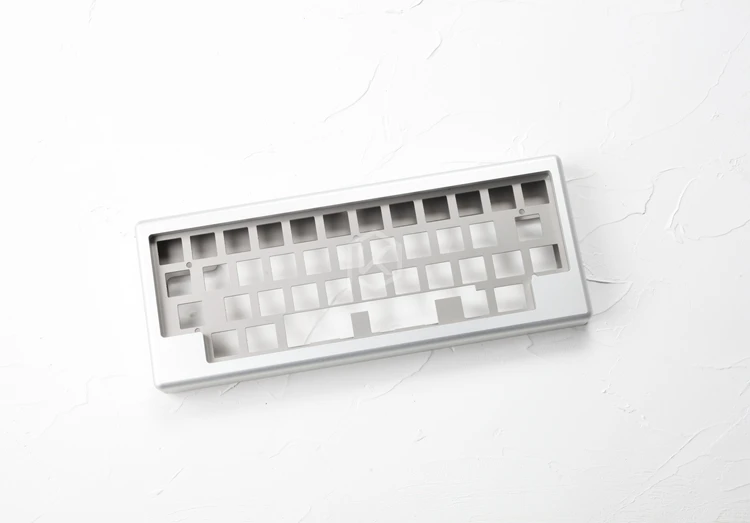 Анодированный алюминиевый чехол для daisy 40% hhkb макет пользовательской клавиатуры акриловые панели диффузор может поддерживать daisy - Цвет: Daisy HHKB Silver x1