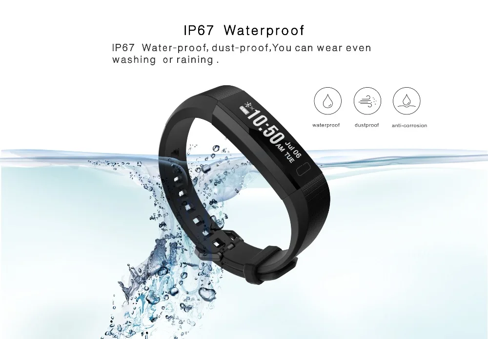 Y11 smart bracelet   heart rate counter calorie information push Bluetooth bracelet   Waterproof smart bracelet
