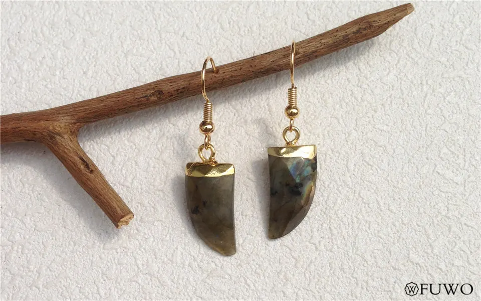 Natural Labradorite Earrings 11