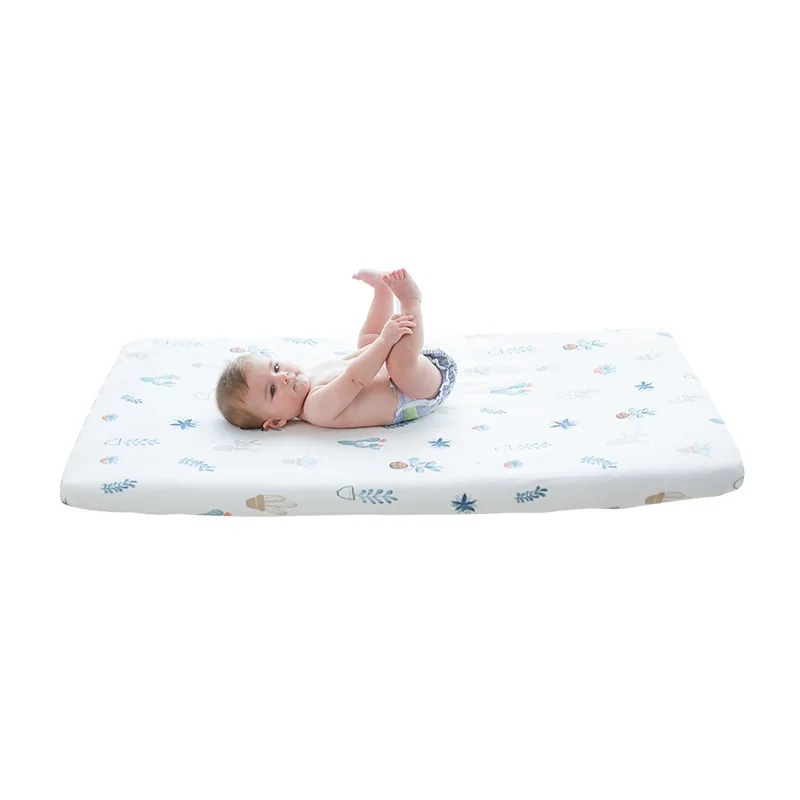 Хлопковая кроватка простыня мягкая детская кровать защитный чехол для матраса мультфильм постельные принадлежности для новорожденных для кроватки белье для новорожденных 130 см* 70 см