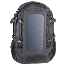6.5W Outdoor solar cell phone tablet charging large capacity travel backpack hiking package solar panel charging bag