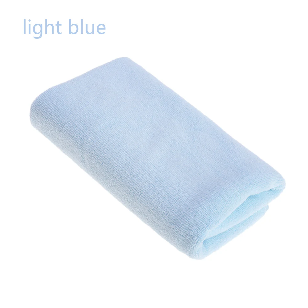 30*70 см Автомойка микрофибра Полировка банное полотенце s Nano впитывающее полотенце пляжная сушилка для полотенец толстый плюш - Цвет: Небесно-голубой