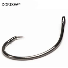 100 шт./лот#8#15 круглый рыболовный крючок из нержавеющей стали химически заточенный рыболовный крючок BAITHOLDER крючок джиг Большой Крючок Рыболовные снасти