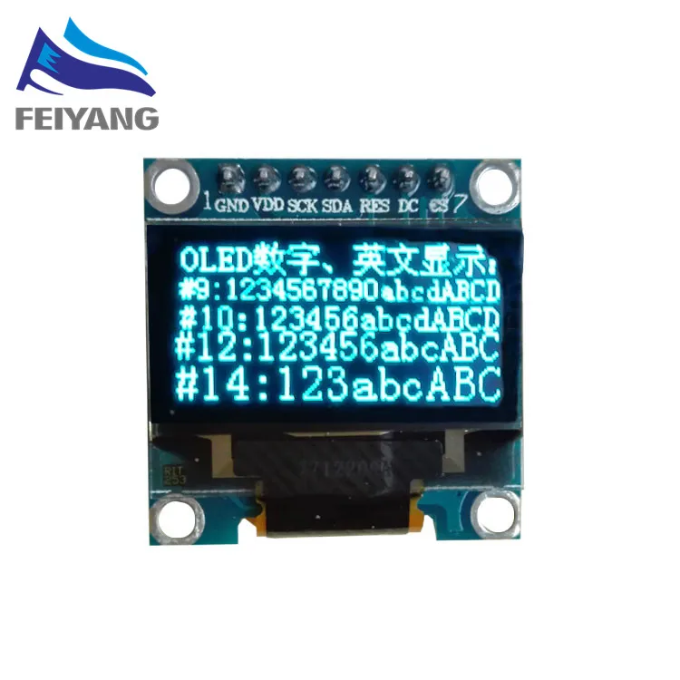 

1pcs SAMIORE ROBOT 0.96"blue 0.96 inch OLED module 7pin 128X64 OLED LCD LED Display Module 0.96" SPI Communicate