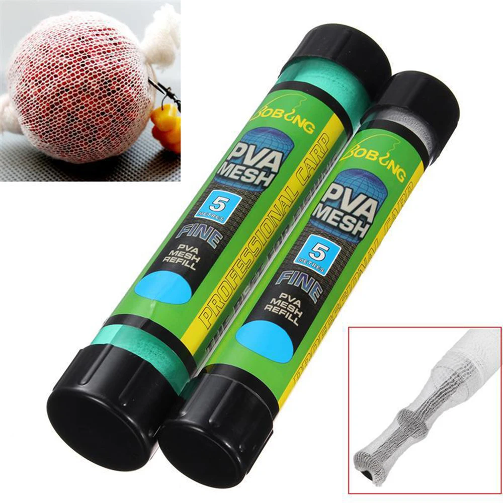 

Refill Fishing Net Fishing Tackle Tool Carp Fishing Feeder 5M Water Dissolving PVA Water Soluble Net Lures Refill Plunger Bar