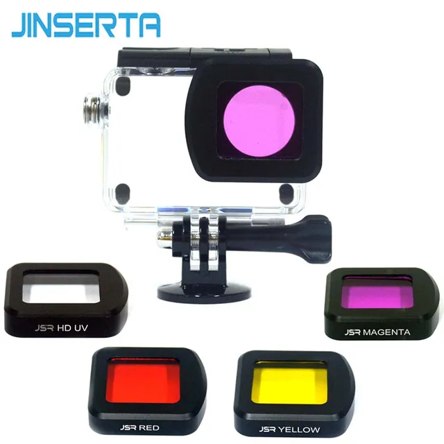 Best Price JINSERTA Diving Waterproof Filters UV/Red/Yellow/Magenta Filter for SJCAM Camera SJ8 AIR PRO PLUS Waterproof Case Accessories Best Price JINSERTA Diving Waterproof Filters UV/Red/Yellow/Magenta Filter for SJCAM Camera SJ8 AIR PRO PLUS Waterproof Case Accessories