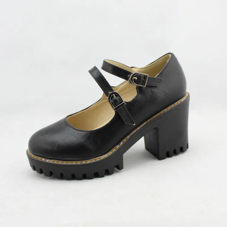 Plus Size 34-43 Women Pumps Fashion Cross-Strap Shoes Woman 2 Type Square Medium High Heels Black Gray Beige Lady Shoes Women (1)
