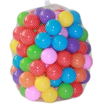 100pcs/lot Eco-Friendly Colorful Soft Plastic Water Pool Ocean Wave Ball Baby Funny Toys Stress Air Ball Outdoor Fun Sports