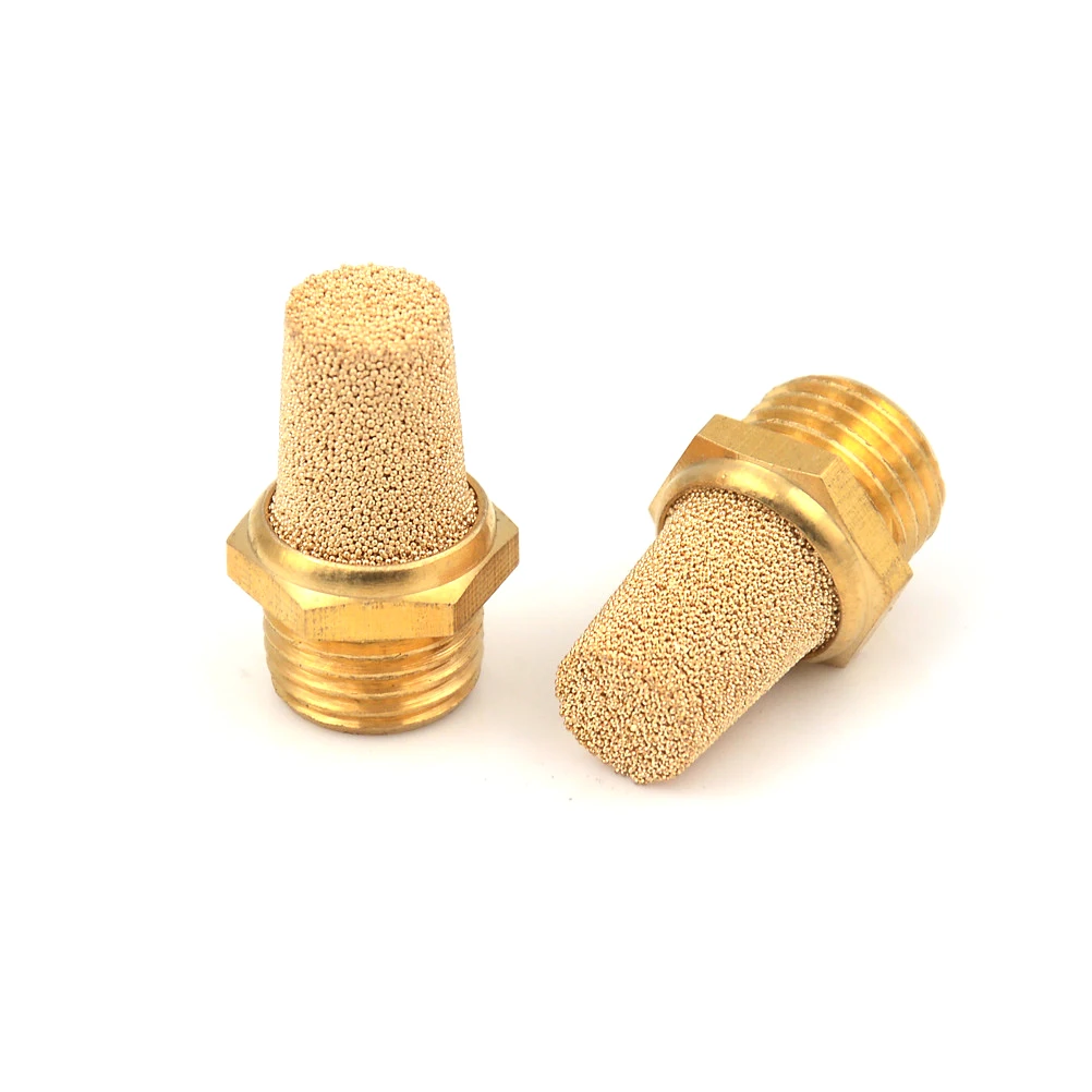 5Pcs/SET Solenoid Components Valve Pneumatic Filter Noise Silencer 1/4