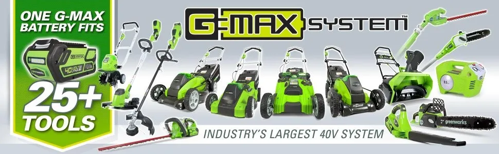 Новое поступление 1200 м GreenWorks 2501302 G-MAX 40V 19 дюймов беспроводные газонокосилки, 4AH Батарея& Зарядное устройство включены