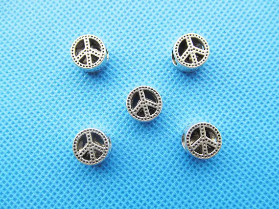 15 шт. подвеска для браслета и ожерелья|slider spacer|silver toneantique silver |
