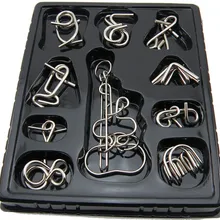 Развивающие игрушки для взрослых и игры кольцо решение Китайский Набор пазлов манипулировать, чтобы отделить Головоломка из металла