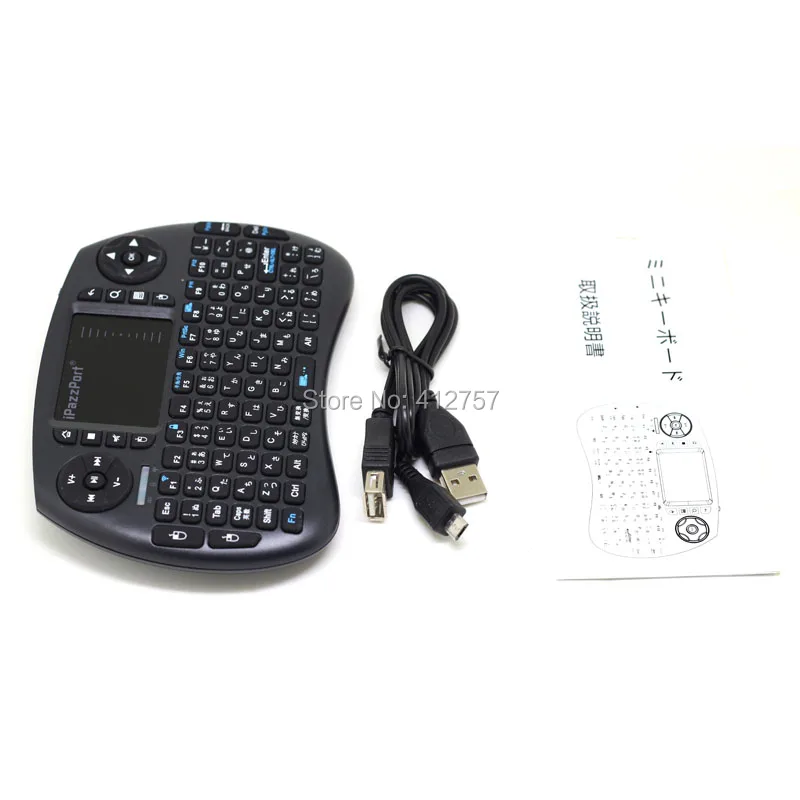 Оригинальная беспроводная клавиатура iPazzPort Mini 2 4G английская/японская + Воздушная