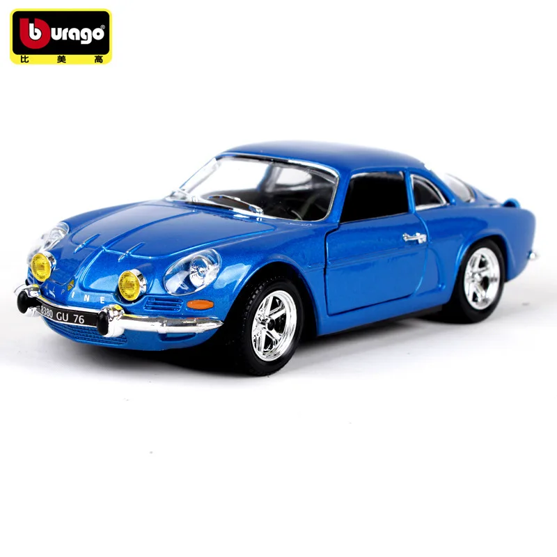 

Bburago 1:24 1971 Renault Alpine manufacturer authorized simulation alloy car model crafts decoration collection toy tools