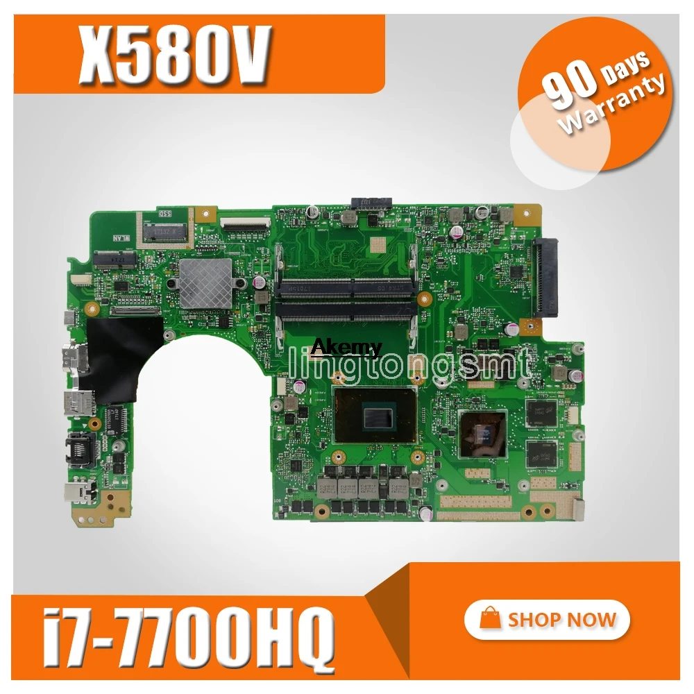  For ASUS Flying fortress X580 X580V X580VD X580VN laptop Motherboard Mianboard with GTX 1050 Graphi