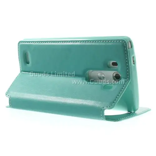 Roar Korea Noble Quick Circle Leather Flip Cover for LG G3 D850 D855 LS990 - Cyan