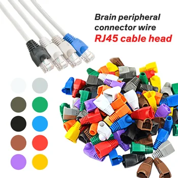 

20pc RJ-45 Adapter Cap for 0.6mm Ethernet Network Cable Connector Plugs RJ45 Cat5 CAT6 Cover Cap Socket Boots Cap Head
