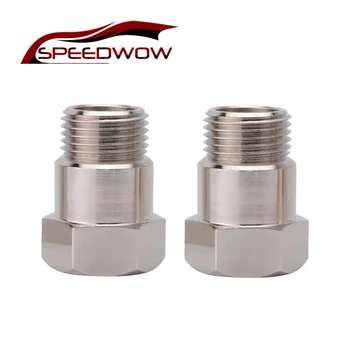 

SPEEDWOW 2PCS O2 Sensor Extender Test Pipe Extension adapter Oxygen Sensor Spacer M18 x 1.5