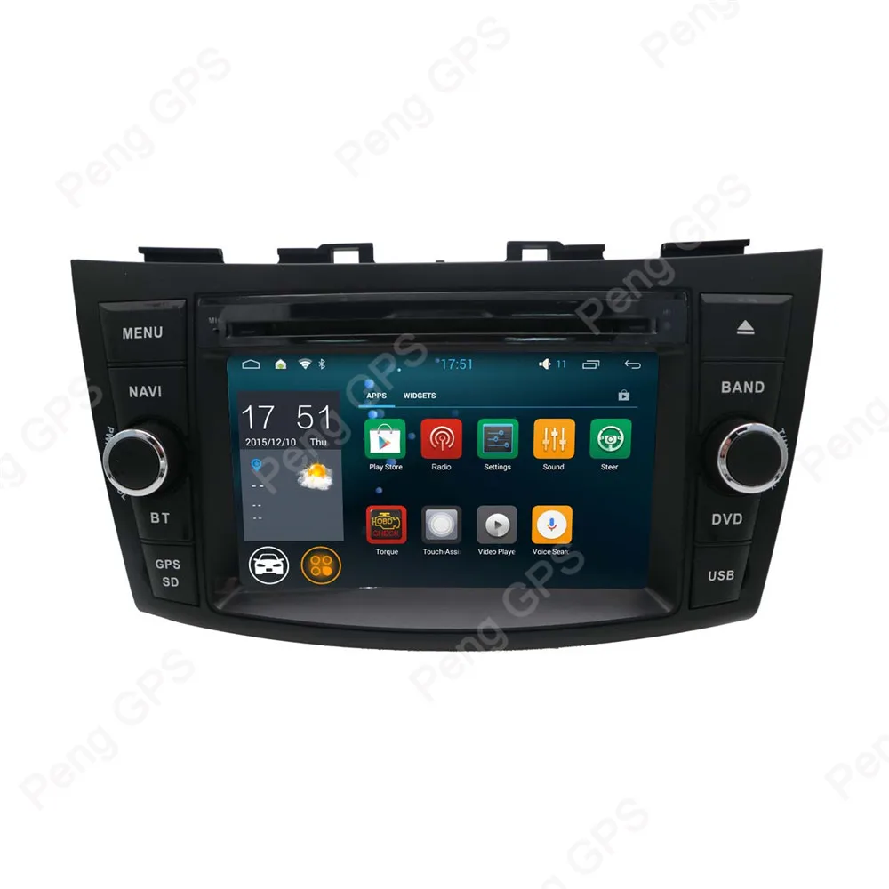 Discount Octa Core IPS Android 8.0 Car 2 Din Radio for SUZUKI SWIFT 2011 2012 GPS Navigation CD DVD Player IPS Screen 1024*600 HIFI Music 3