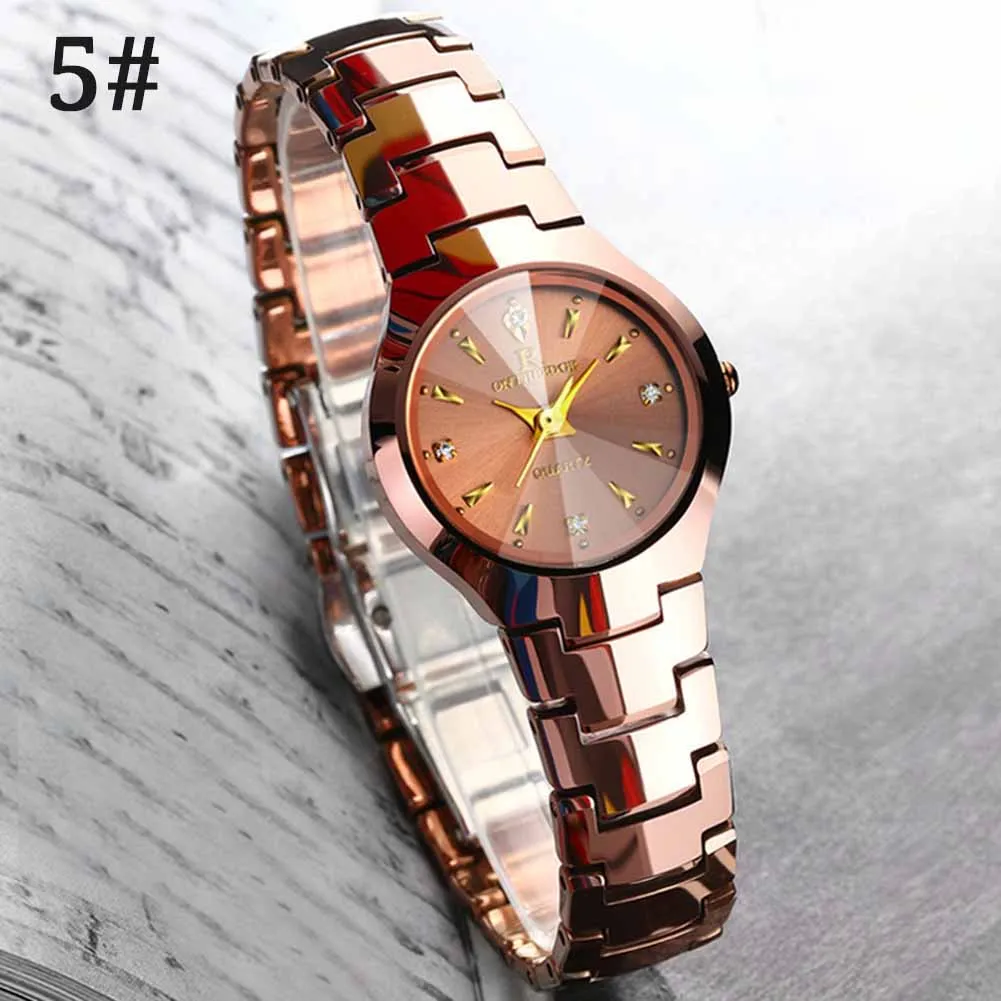 Элегантные женские кварцевые наручные часы с квадратным циферблатом и ремешком из вольфрамовой стали, ультратонкие водонепроницаемые часы TT@ 88 - Цвет: Style 5