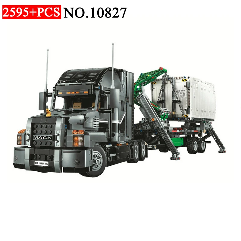 

BELA 10827 2595pcs Technic The Mack Big Truck Bela Building Block Compatible 42078 Brick Toys For Children