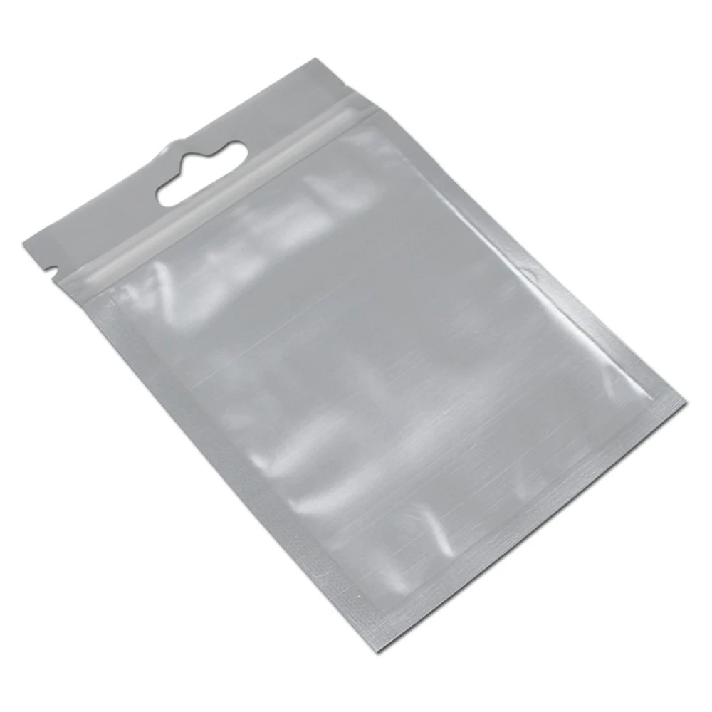 300 шт/партия пластиковый Матовый Прозрачный Майларовый Хранение продуктов упаковочный мешок на молнии relosable алюминиевый упаковочный пакет