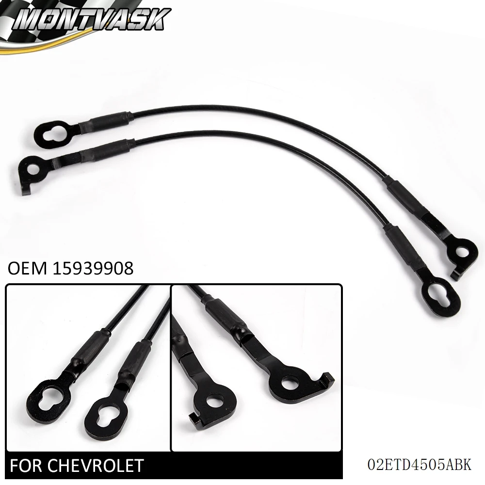 Free Shipping OEM Tailgate Cable Set Pair For 1994 2004 Chevy S10 GMC
