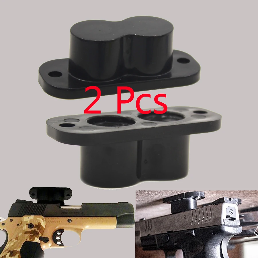 2-pcs-Concealed-Magnetic-Gun-Holder-Holster-Gun-Magnet-Rating-for-Car-Under-Table-Bedside