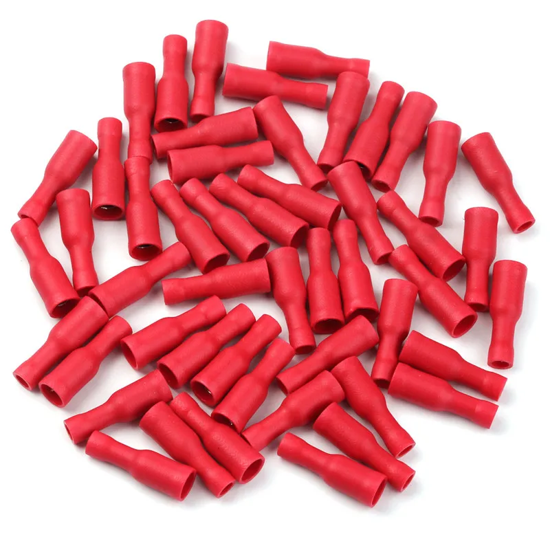 Набор изолированных коннекторов 100 1 5 мм2 0 шт.|female insulated|crimp terminal connectorwire crimp terminals |