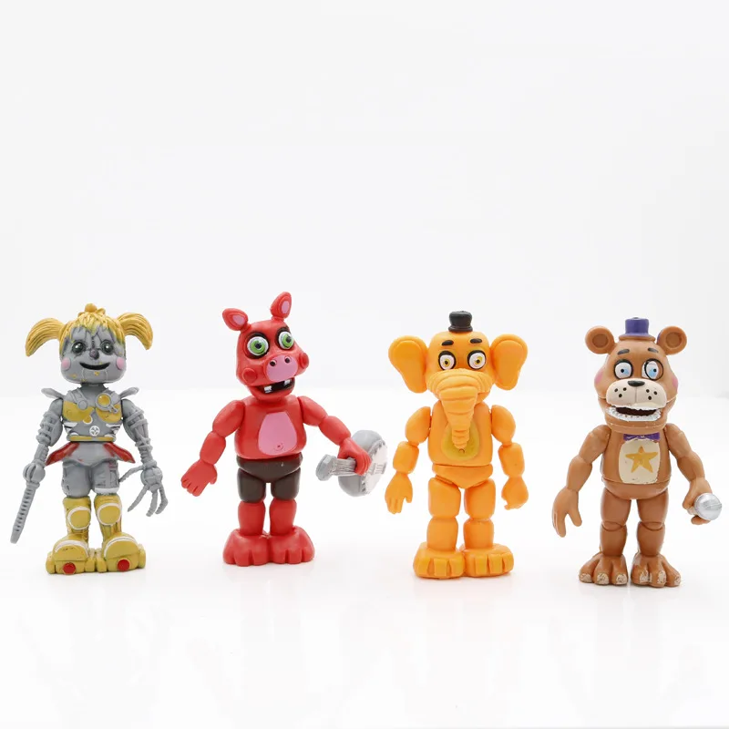 6 шт./компл. аниме Five Nights At Freddy's экшн фигурка игрушки подвижные суставы Foxy Freddy