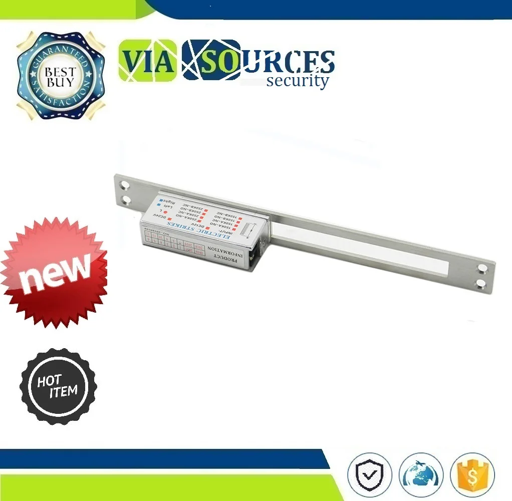 

Door Lock Electric Strike NO Style Power To Open Fail-Secure Type Electric Lock Cathode lock Long Plate European Home Security