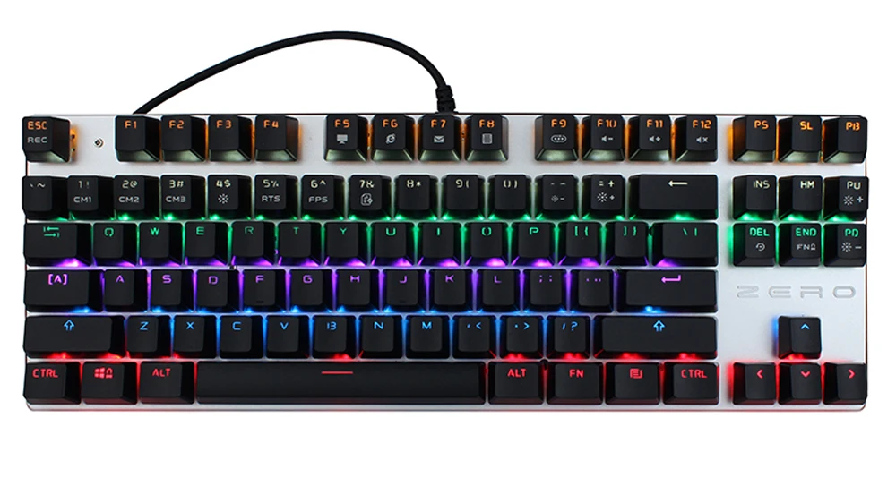 Me Too Original gaming Mechanical Keyboard 87 key Wired keyboard blue/red/black switch Backlit Keyboard English/Russian/Spanish