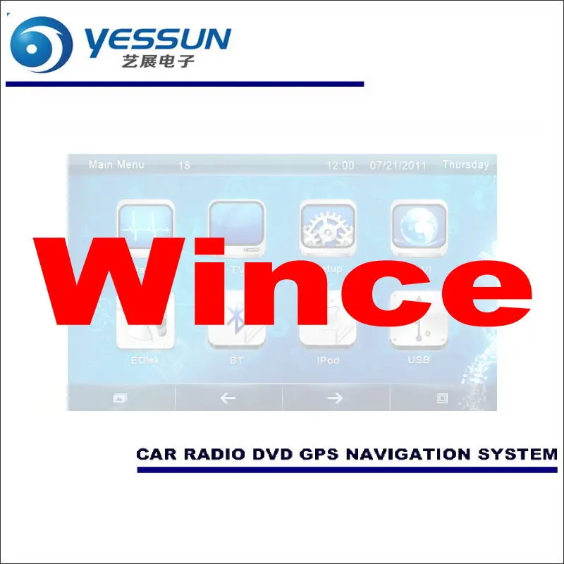 YESSUN Wince/мультимедиа для Android навигации Системы для Kia K7/Cadenza 2009~ 2012/CD DVD gps плеер навигационное Радио стерео HD - Цвет: Wince