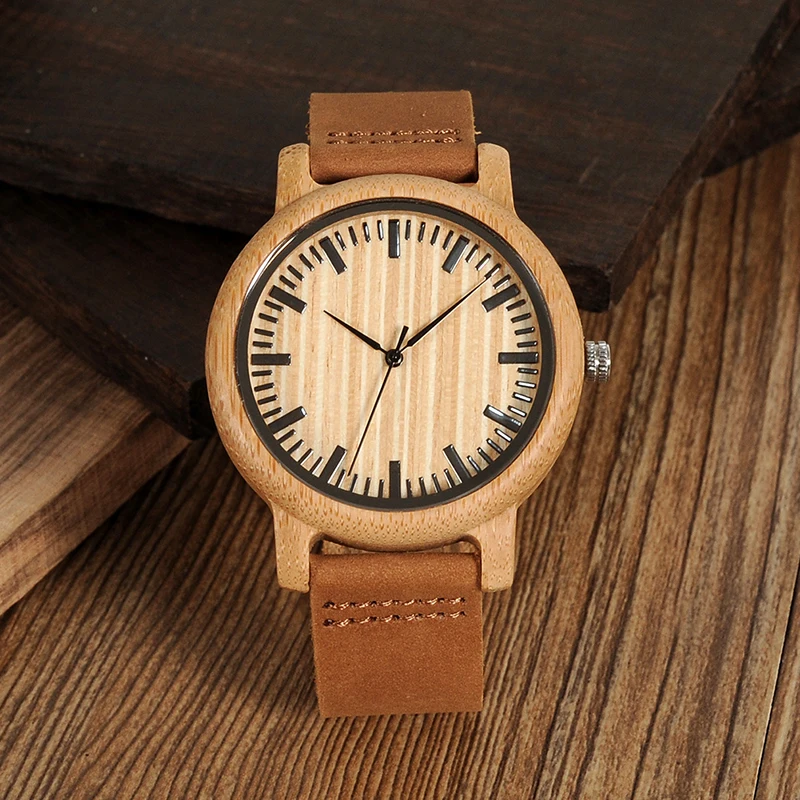 Meilleur BOBO OISEAU En Bois Montre Hommes Quartz Quartz Montres Hommes Bambou Masculinos relogios dans une Boîte Cadeau logo personnalisé kol saati