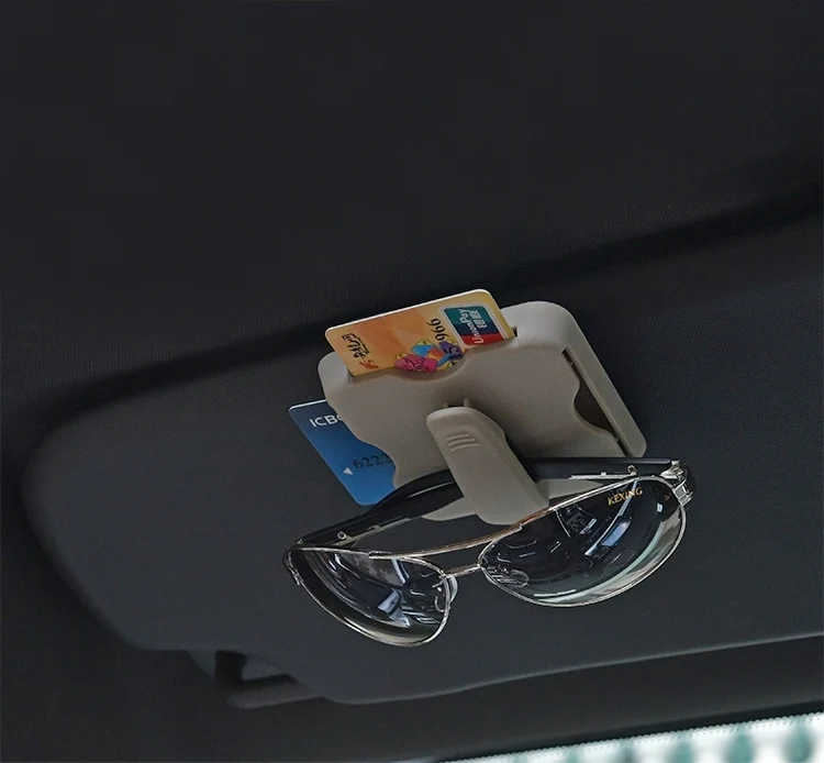 Солнцезащитный козырек автомобильный держатель для карт для ID кредитных VIP дорожный для карт органайзер для хранения с зажимом для очков автомобильные аксессуары Стайлинг