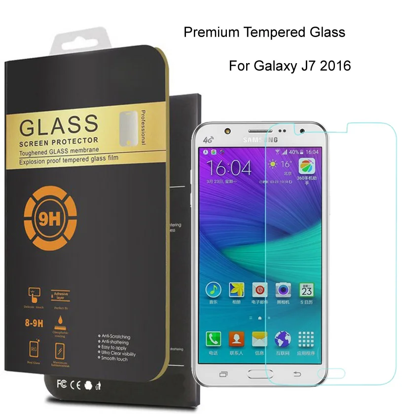 Закаленное стекло пленка ЖК экран протектор для Samsung Galaxy J1 2016 J120F J3 J320 J5 J510 J7 J710 S4 S5